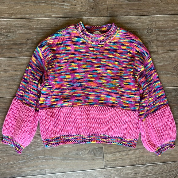 Vici Multicolor Knit Sweater - Picture 1 of 2